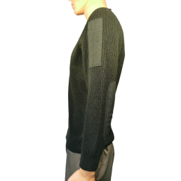 Pull militaire col V Armée Française Saint James pas cher