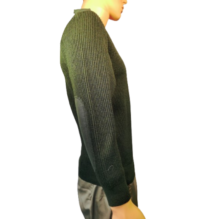 Pull Léger Saint James Col V Taille 42 - Bleu, Mélange Lin/coton - Occasion Très Bon état