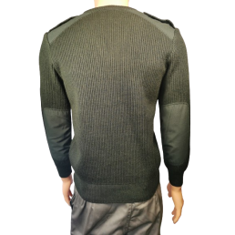 Pull militaire col V Armée Française Saint James meilleur prix