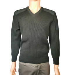 Pull militaire col V Armée Française Saint James