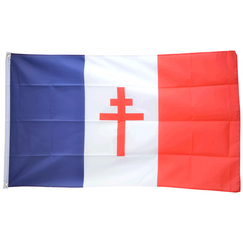 Drapeau France Libre Avec Croix De Lorraine 150 90 Cm Dan Military Drapeau France Libre Avec Croix De Lorraine 150 90 Cm Dan Military