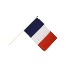 Drapeau FRANCE avec hampe 45x30 cm