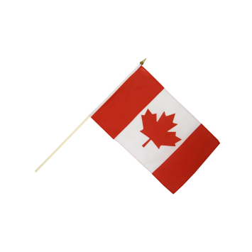 Drapeau Canada avec hampe 45 cm x 30 cm