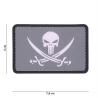Écusson 3D Punisher Pirate PVC Velcro