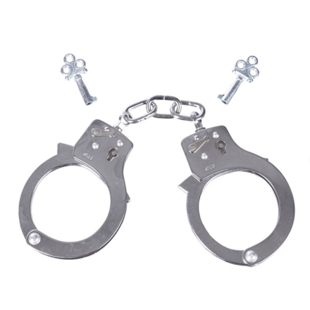 Menottes à chaîne en nickel