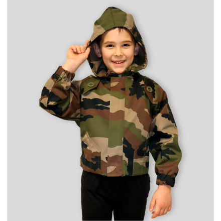 Blouson militaire Enfant Ripstop Camouflage CE