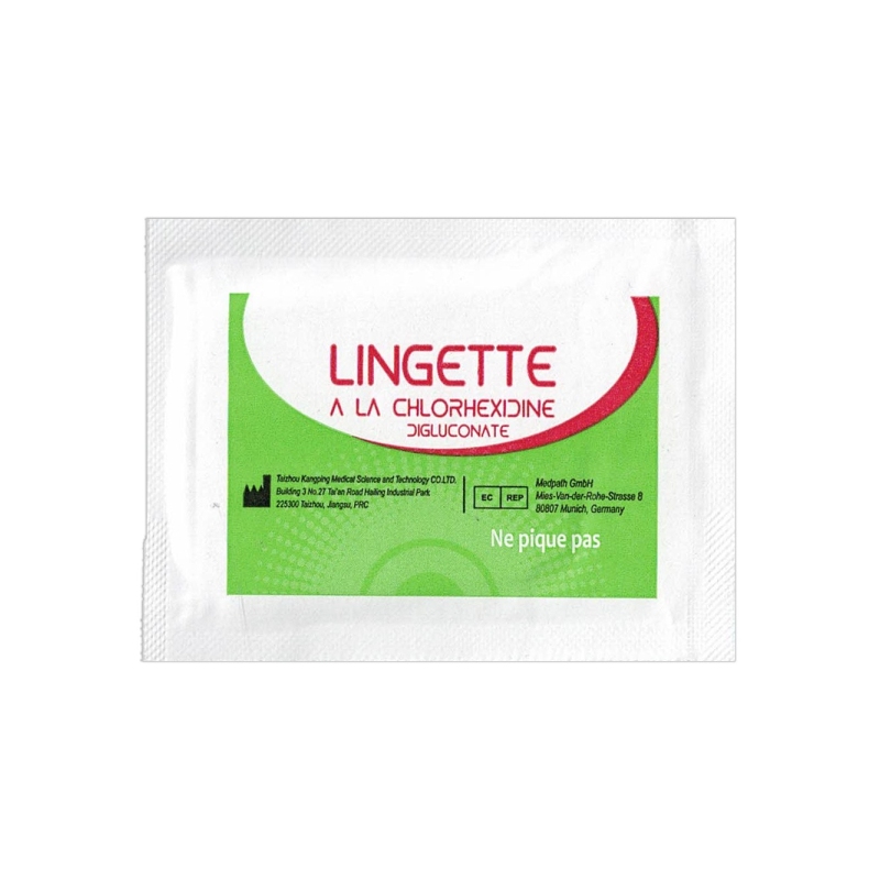 Lingette chlorhexidine 0,2% — Désinfection cutanée en sachet individuel