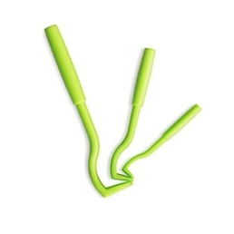 Tire-tique lot de 3 pinces plastiques pour humains, chiens et chats