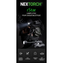 Lampe pour casque balistique Nextorch RSTAR pas cher
