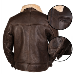 Blouson PILOTE US NAVY Fourrure d'Agneau