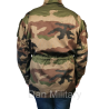 veste de combat t4s2 camouflage centre europe, vue de dos, taille élastiquée, renforts aux coudes