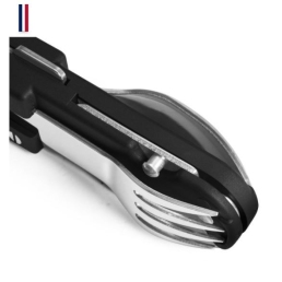 Couteau Bivouac noir militaire