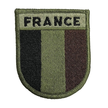 Écusson FRANCE Basse-visibilité Contour vert Brodé