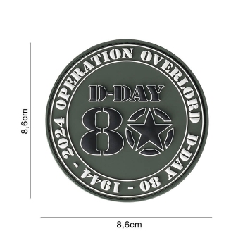 Écusson D-DAY 80 OPERATION OVERLORD