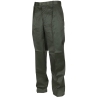 pantalon militaire d’uniforme armée française vert, vue de face 3/4, coupe droite et passants de ceinture