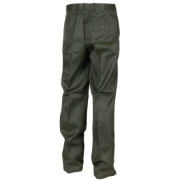 pantalon militaire d’uniforme vert armée française, vue de dos, poches arrière et pinces