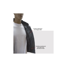 Blouson Cuir Pilote doublure