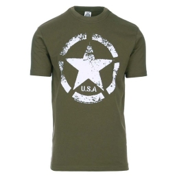 T-shirt Vintage Étoile US ARMY 95% coton 5% élasthanne