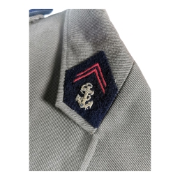 veste officier 1973 ugeco, boutons métalliques gravés motif ancre