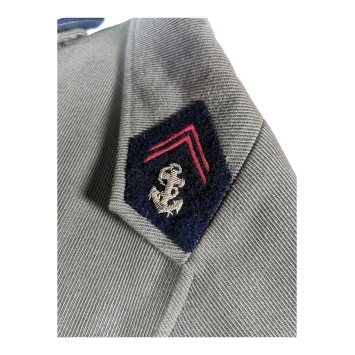 veste officier 1973 ugeco, boutons métalliques gravés motif ancre