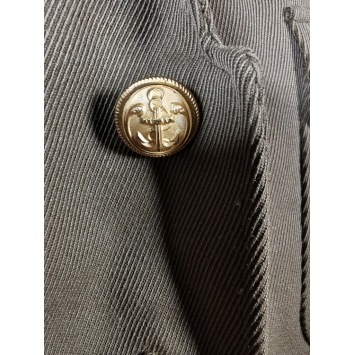 veste capitaine de vaisseau marine, détail manche avec cinq bandes dorées