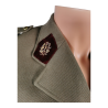 veste médecin armée française 1973, détail pattes de col et boutons métalliques ugeco