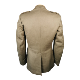 veste médecin armée française année 1973, dos avec fente centrale et épaulettes