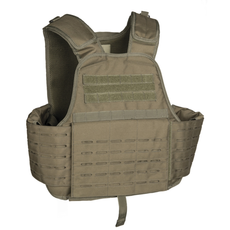 Gilet Porte-plaque CARRIER Laser Cut MIL-TEC Vert