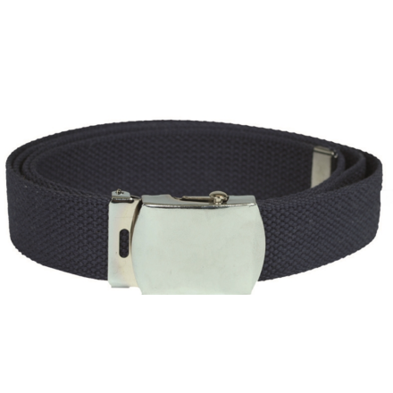 Ceinture US Toile coton Boucle argentée