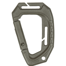 Mousqueton vert Longueur 9,3 cm et poids 24 g : format compact pour l’équipement quotidien.