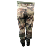 pantalon treillis f2 camouflage centre europe occasion, vue de dos, renfort assise et passants larges