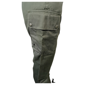 pantalon armée de l’air, détail poche cargo à boutons pression