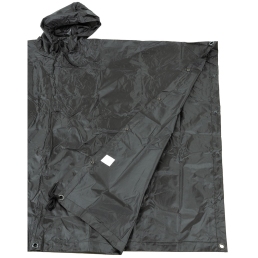 Poncho Ripstop MFH noir pas cher