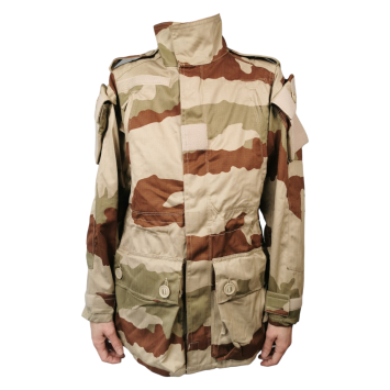 veste militaire t4s2 désert daguet occasion, vue de face, poches cargo