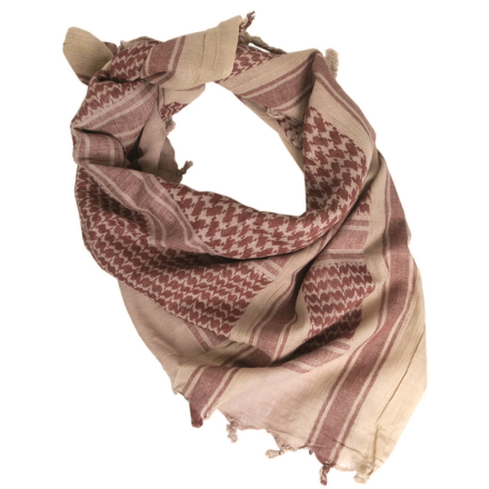 Shemagh Mil-Tec 110×110 100% coton — keffieh tactique soleil / poussière (4 coloris)