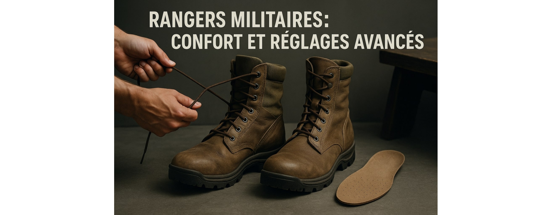 Rangers militaires : confort et réglages avancés pour marcher longtemps sans douleur
